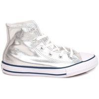 converse deportivas moda ct all star hi silver white 656835c para nina