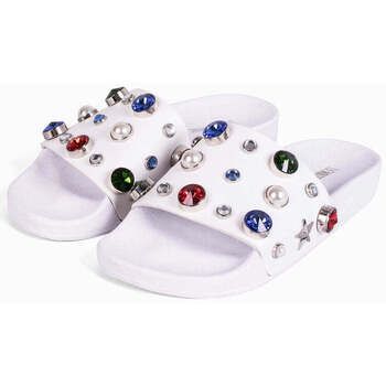Thewhitebrand Chanclas PEARLS WHITE L-0184 White para mujer