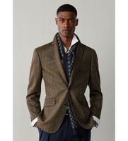 hackett london para hombre hm4400213 chaqueta cash tattersall marron verdoso 3832 casual verde lana clasico