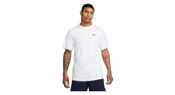 Maillot de manga corta nike dri fit uv hyverse blanco para hombre