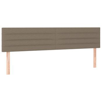 Cabeceros Tela Gris Taupe 180x5x78/88 Cm Vidaxl