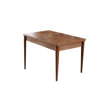 Mesa De Comedor Extensible Ahşap Kelebek-1231 Nogal