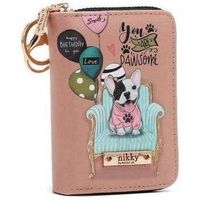 nikky by nicole lee cartera porta tarjetas con cremallera tipo acordeon party king para mujer