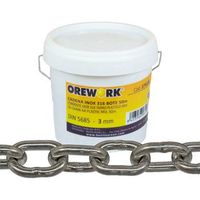 cadena acero inoxidable 316 din 5685 - 6 mm - 50 m