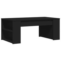 mesa de centro con estantes diseno moderno y contemporaneo 102 x 55 x 42 cm madera de ingenieria negra dec039613