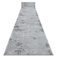 alfombra de pasillo structural mefe 8725 dos niveles de vellon gris   200x390 cm