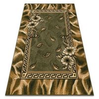 alfombra bcf morad trio flores hojas clasico - verde 160x220 cm