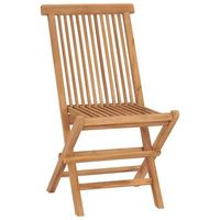 pack 6 uds sillas de jardin  silla de exterior  sillon plegables madera maciza de teca