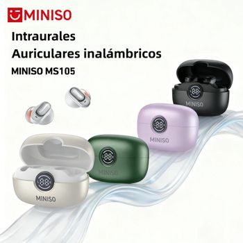 MINISO MS105 Auriculares Bluetooth Auriculares intrauditivos Auriculares suaves Auriculares inalámbricos Resistentes al agua IPX5