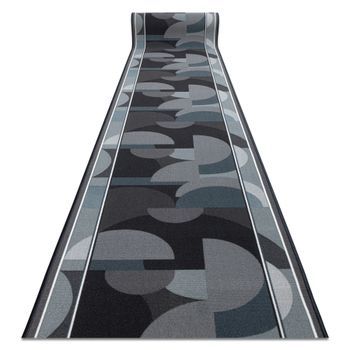 Alfombra De Pasillo Con Refuerzo De Goma Malis Geometrico, Antidesliza 67x880 Cm