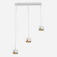 fabrilamp regleta domenica 3 x gx53 blanco oro 27w 4000k 2400lm bombillas