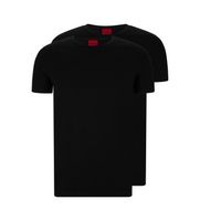 hugo para hombre 50325440 pack 2 camisetas round negro xl casual algodon manga corta sostenible