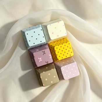 Lindos Tapones de Teclado con Diseño de Estrellas y Puntos para Interruptores MX, Llavero Antiestrés Mecánico, Accesorio de Teclado para Juegos, Hecho a Mano, Novedoso y Personalizado
