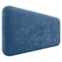 dhome cabecero tapizado en lana liso redondeado para pared acusticos cabeceros absorbentes cabezal cama dormitorio azul 110cm