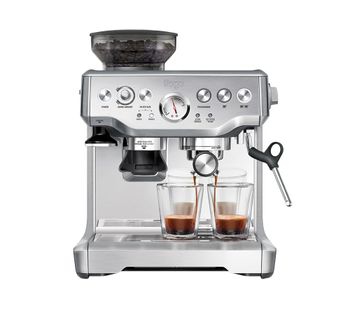 SAGE Barista Express BES875UK Bean to Cup Coffee Machine - Silver, Silver