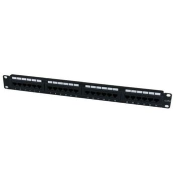 Panel de Parcheo StarTech C6PANEL24 24 Puertos Cat6 110 Montaje Rack 1U