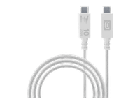 cable usb-c - cellularline fast transfer 10 gbps ultrarrapido 150 cm a usb-c 60w blanco