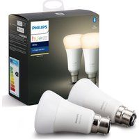 hue white bluetooth led bulb - b22 twin pack white