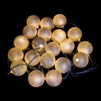 guirnalda led bolas brillantes 20 luces