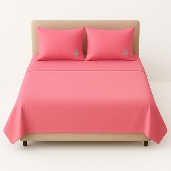Set 4pz Sáb. King: Sáb. (260x280cm) + Bajera (200x200+30cm) + 2 Fundas (50x80cm) 100% Algo