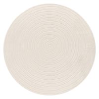 alfombras de interior y exterior cotara crema 160 cm redondo