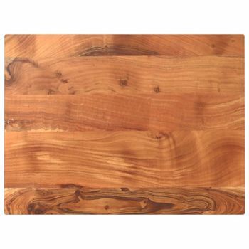 Tablero De Mesa Rectangular Madera Maciza Acacia 90x70x3,8 Cm Vidaxl