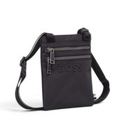 boss para hombre 50567761 bolso catch 30 zip negro osfa casual poliester reciclado