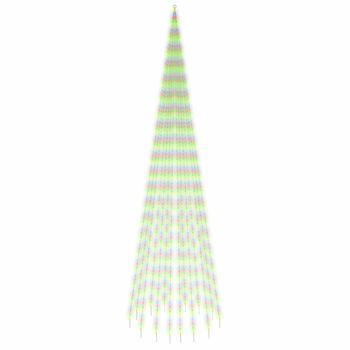 Árbol De Navidad En Asta De Bandera 1134 Led De Colores 800 Cm Vidaxl