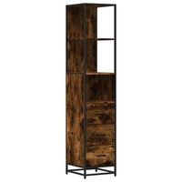 armario bano madera contrachapada roble ahumado 35x375x166 cm