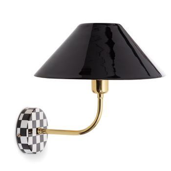 Lámpara De Pared Metal Brijesh Negro