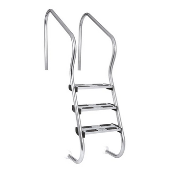 Escalera Fácil Acceso 4 Peldaños Electropulido. Aisi 316l.