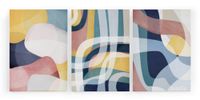 set 3 lienzos 60x40 colores geometricos