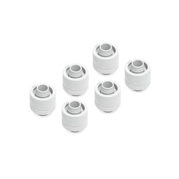 Refrigeración líquida Alphacool Eiszapfen adaptador roscado G1/4 blanco 16/10 mm 6 unidades