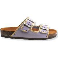 divine follie sandalias ciabatta fibbie nabuk viola glicine 74-01-e440 para mujer