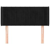 cabecero cama mueble de dormitorio de terciopelo 103 x 16 x 7888 cm negro m020008320