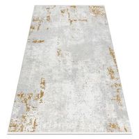 alfombra moderna duke 51378 crema  dorado - hormigon piedra estruct 80x150 cm
