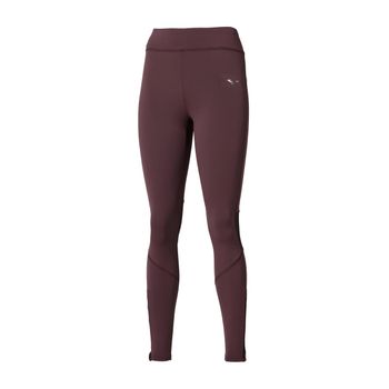 Mizuno Active Warmalite  Mallas para correr Mujeres - rojo oscuro