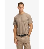 superdry para hombre m1012366a camiseta micro logo beige xxl casual algodon manga corta