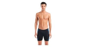 Mid jammer arena graphic negro turquesa hombre
