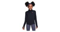 camiseta de media cremallera nike dri fit negra para ninas