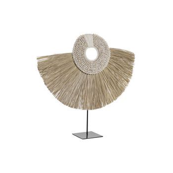 Decoracion Yute Hierro 55x12x53 Etnico Natural