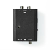 convertidor de audio nedis acon2509bk optico toslink y spdif a 2x rca