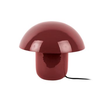 Lámpara de mesa seta de metal - burdeos