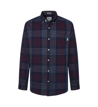 Pepe Jeans para hombre. PM308726 Camisa de pana Marcus marino (L), Casual, Algodón, Manga larga