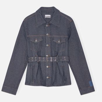 Ganni Belted Denim Jacket - EU 34/UK 6