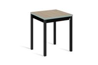 mesa cocina alta extensible libro 80160x80 cm roble pata negro