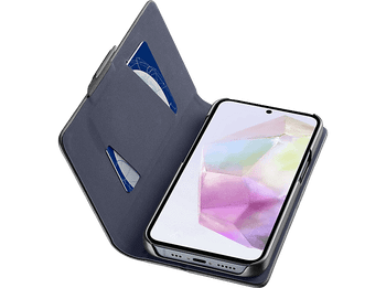 Funda móvil - CellularLine BOOK AGENDA, Para Samsung Galaxy A36/A56, Imitación piel, Gris