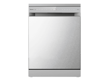 Lavavajillas - Hisense HS673A90X, 16 servicios, 7 programas, 59.9 cm, Conectividad Wi Fi, Tercera bandeja, Inox