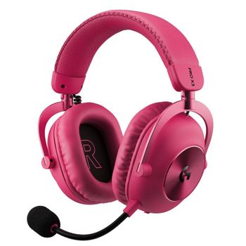 Auriculares Logitech PRO X3 LIGHTSPEED inalámbricos Bluetooth USB gaming rosas