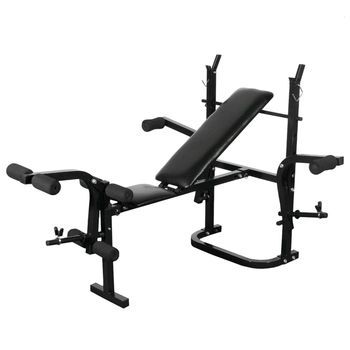 Banco De Musculación Barras Y Mancuernas 30,5 Kg